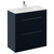 Napoli 390 Deep Blue 800mm 2 Drawer Vanity Unit with Angel Basin Left Hand View