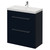Napoli 390 Deep Blue 800mm 2 Drawer Vanity Unit with Rimini Basin Right Hand View