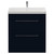 Napoli 390 Deep Blue 800mm 2 Drawer Vanity Unit with Rimini Basin Front View