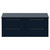 Napoli 460 Deep Blue 1200mm Wall Mounted 4 Drawer Vanity Unit for Countertop Basins Front View thumbnail
