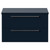 Napoli 390 Deep Blue 800mm Wall Mounted 2 Drawer Vanity Unit for Countertop Basins Front View thumbnail
