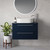 Napoli 390 Deep Blue 800mm Wall Mounted 2 Drawer Vanity Unit for Countertop Basins Lifestyle Image thumbnail