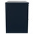 Napoli 390 Deep Blue 600mm Wall Mounted 2 Drawer Vanity Unit for Countertop Basins Side View thumbnail