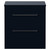 Napoli 390 Deep Blue 800mm 2 Drawer Vanity Unit for Countertop Basins Front View