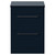 Napoli 390 Deep Blue 600mm 2 Drawer Vanity Unit for Countertop Basins Front View thumbnail