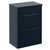 Napoli 390 Deep Blue 600mm 2 Drawer Vanity Unit for Countertop Basins Left Hand View thumbnail