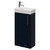 Napoli Cube Deep Blue 400mm Single Door Vanity Unit with Align Basin Right Hand View