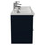 Napoli 390 Deep Blue 1200mm Wall Mounted 4 Drawer Vanity Unit with Double Glide Basins Side View