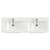 Napoli 390 Deep Blue 1200mm Wall Mounted 4 Drawer Vanity Unit with Double Glide Basins Top View thumbnail