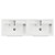 Napoli 390 Deep Blue 1200mm 4 Drawer Vanity Unit with Double Lucia Basins Top View thumbnail