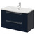 Napoli 390 Deep Blue 800mm Wall Mounted 2 Drawer Vanity Unit with Arc Basin Right Hand View thumbnail