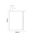 Napoli 390 Deep Blue 800mm Wall Mounted 2 Drawer Vanity Unit with Arc Basin Side on Dimensions thumbnail