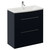 Napoli 390 Deep Blue 800mm 2 Drawer Vanity Unit with Arc Basin Left Hand View