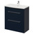 Napoli 390 Deep Blue 800mm 2 Drawer Vanity Unit with Arc Basin Right Hand View thumbnail
