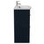 Napoli 390 Deep Blue 800mm 2 Drawer Vanity Unit with Arc Basin Side View thumbnail