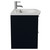 Napoli 390 Deep Blue 600mm Wall Mounted 2 Drawer Vanity Unit with Arc Basin Side View