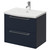 Napoli 390 Deep Blue 600mm Wall Mounted 2 Drawer Vanity Unit with Arc Basin Right Hand View thumbnail