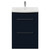 Napoli 390 Deep Blue 600mm 2 Drawer Vanity Unit with Arc Basin Front View thumbnail
