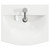 Napoli 390 Deep Blue 500mm Wall Mounted Single Drawer Vanity Unit with Arc Basin Top View thumbnail