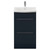 Napoli 390 Deep Blue 500mm 2 Drawer Vanity Unit with Arc Basin Front View thumbnail