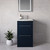 Napoli 390 Deep Blue 500mm 2 Drawer Vanity Unit with Arc Basin Lifestyle Image thumbnail