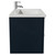 Napoli 460 Deep Blue 800mm Wall Mounted 2 Drawer Vanity Unit with Glide Basin Side View thumbnail