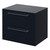 Napoli 460 Deep Blue 600mm Wall Mounted 2 Drawer Vanity Unit for Countertop Basins Right Hand View
