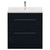 Napoli 460 Deep Blue 800mm 2 Drawer Vanity Unit with Glide Basin Front View
