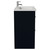 Napoli 460 Deep Blue 800mm 2 Drawer Vanity Unit with Glide Basin Side View