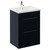 Napoli 460 Deep Blue 600mm 2 Drawer Vanity Unit with Glide Basin Left Hand View