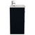 Napoli 460 Deep Blue 600mm 2 Drawer Vanity Unit with Glide Basin Side View