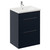 Napoli 460 Deep Blue 600mm 2 Drawer Vanity Unit with Glide Basin Left Hand View thumbnail