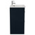 Napoli 460 Deep Blue 600mm 2 Drawer Vanity Unit with Glide Basin Side View thumbnail