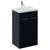 Napoli 390 Deep Blue 500mm 2 Door Vanity Unit with Glide Basin Left Hand View