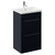 Napoli 390 Deep Blue 500mm 2 Drawer Vanity Unit with Glide Basin Left Hand View