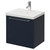 Napoli 390 Deep Blue 500mm Wall Mounted Single Drawer Vanity Unit with Glide Basin Right Hand View thumbnail