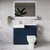 Napoli 250 Deep Blue 1000mm 2 Door Vanity Unit Toilet Suite with Left Hand Square Rico Semi Recessed Basin Lifestyle Image thumbnail