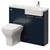 Napoli 250 Deep Blue 1000mm 2 Door Vanity Unit Toilet Suite with Right Hand Square Rico Semi Recessed Basin Right Hand View thumbnail