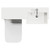 Napoli 250 Deep Blue 1000mm 2 Door Vanity Unit Toilet Suite with Right Hand Square Rico Semi Recessed Basin Top View thumbnail