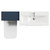 Napoli 390 Deep Blue 1300mm 2 Drawer Vanity Unit Toilet Suite with Glide Basin Top View thumbnail