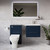 Napoli 390 Deep Blue 1100mm Wall Mounted 2 Drawer Vanity Unit and Toilet Suite with Glide Basin Lifestyle Image thumbnail