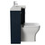 Napoli 390 Deep Blue 1100mm 2 Drawer Vanity Unit Toilet Suite with Square Right Hand Lucia Basin Side View thumbnail