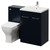 Napoli 460 Deep Blue 1100mm 2 Door Vanity Unit Toilet Suite with Glide Basin Right Hand View thumbnail