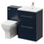 Napoli 460 Deep Blue 1100mm 2 Drawer Vanity Unit Toilet Suite with Glide Basin Right Hand View thumbnail