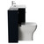 Napoli 460 Deep Blue 1300mm 2 Drawer Vanity Unit Toilet Suite with Glide Basin Side View