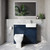 Napoli 250 Deep Blue 1000mm 2 Door Vanity Unit Toilet Suite with Right Hand Round Rico Semi Recessed Basin Lifestyle Image thumbnail