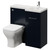 Napoli 390 Deep Blue 900mm Single Door Vanity Unit Toilet Suite with Right Hand Square Lucia Basin Right Hand View thumbnail