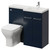 Napoli 390 Deep Blue 1000mm 2 Door Vanity Unit Toilet Suite with Right Hand Square Lucia Basin Right Hand View thumbnail