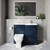 Napoli 390 Deep Blue 1000mm 2 Drawer Vanity Unit Toilet Suite with Right Hand Square Lucia Basin Lifestyle Image thumbnail