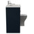 Napoli 460 Deep Blue 1100mm 2 Door Vanity Unit Toilet Suite with Left Hand Square Lucia Basin Side View thumbnail
